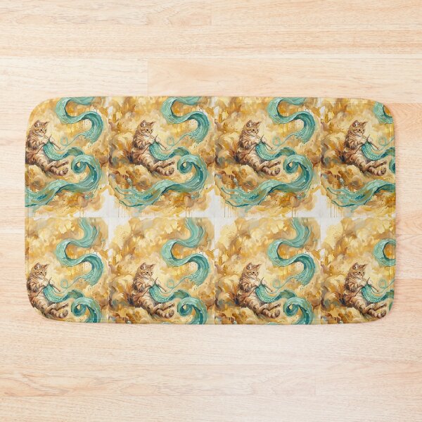 Item preview, Tabby Cat Knitting - Cozy Abstract Art designed and sold by PictoVibe.