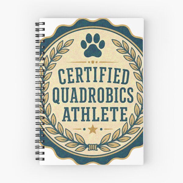 Item preview, Certified Quadrobics Athlete Laurel Seal Badge designed and sold by BoosterShop.
