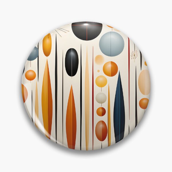 Item preview, Mid Century Modern Geometric Abstract Art Print – Atomic Retro Shapes designed and sold by GutyzDesignsES.