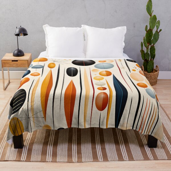 Item preview, Mid Century Modern Geometric Abstract Art Print – Atomic Retro Shapes designed and sold by GutyzDesignsES.