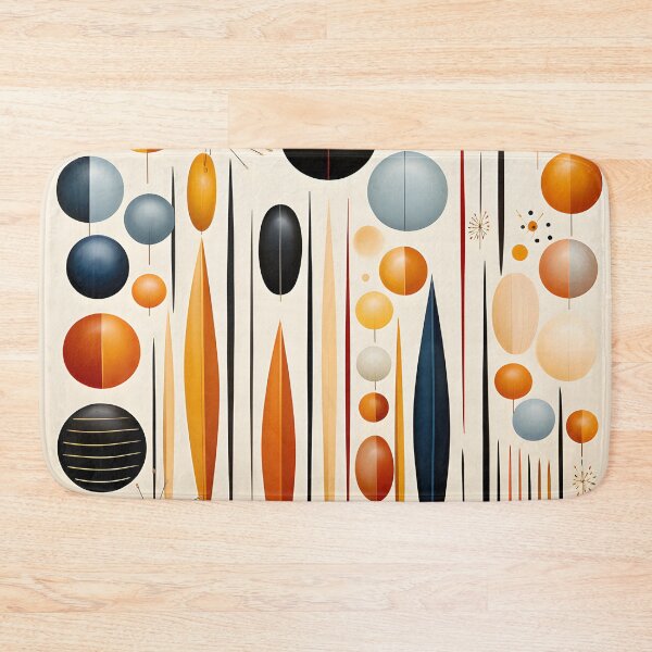 Item preview, Mid Century Modern Geometric Abstract Art Print – Atomic Retro Shapes designed and sold by GutyzDesignsES.