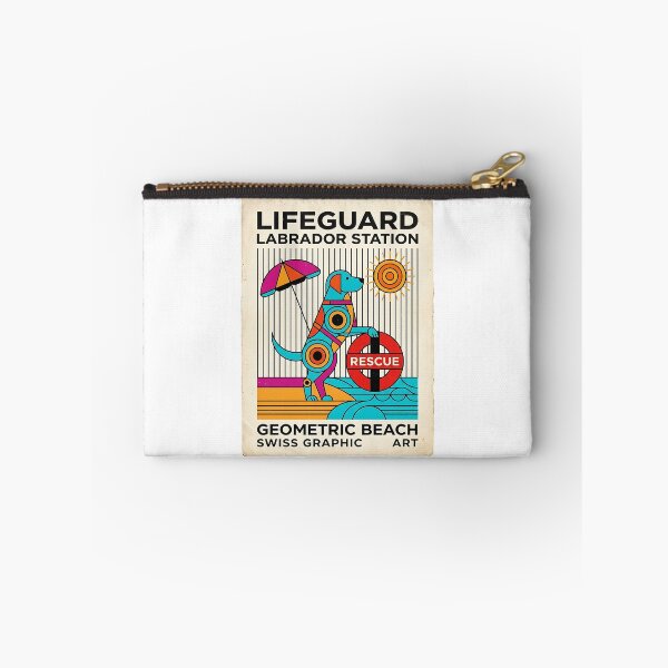 Item preview, Labrador Lifeguard - Retro Beach Poster designed and sold by PictoVibe.