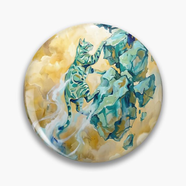 Item preview, Bengal Cat Rock Climber - Abstract Adventure Art designed and sold by PictoVibe.