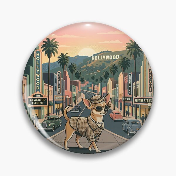Item preview, Chihuahua Fashion Model - Vintage Hollywood Poster designed and sold by PictoVibe.