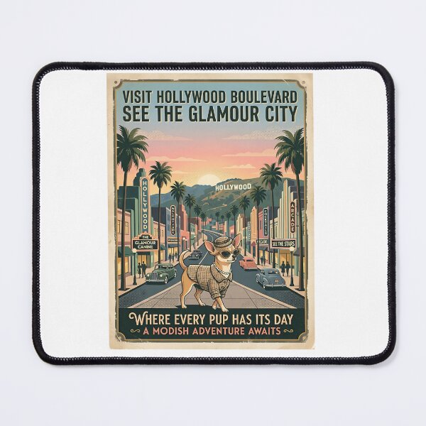Item preview, Chihuahua Fashion Model - Vintage Hollywood Poster designed and sold by PictoVibe.