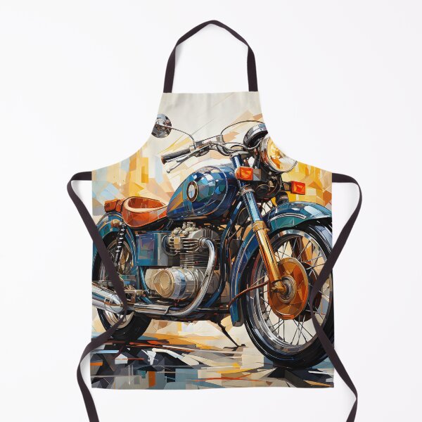 Item preview, Vintage Motorcycle Abstract Geometric Art – Retro Cafe Racer Illustration designed and sold by GutyzDesignsES.