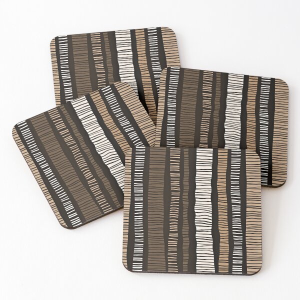 Item preview, Tropical Abstract Modern Line Designs Pattern In Earthtones designed and sold by DEC02.