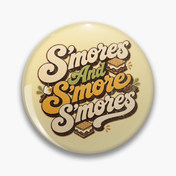 Item preview, S’mores and S’more S’mores Retro Typography designed and sold by SpEnMa-Holidays.