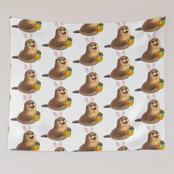 Item preview, California Sea Lion Easter Bunny designed and sold by Sillytoe.
