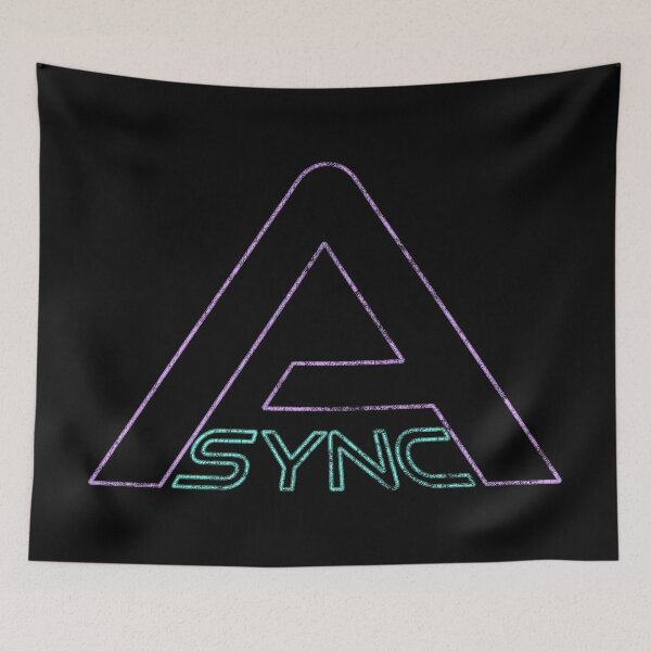 Item preview, Backrooms Async Neon Logo Distressed designed and sold by Power Up Prints.