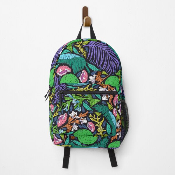 Item preview, Neon-Hues Tropical Breadfruit and Jungle Leaves Pattern designed and sold by DEC02.