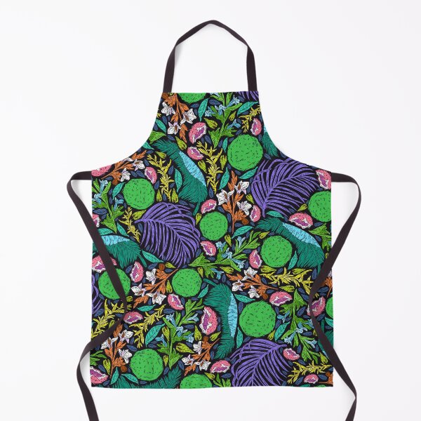 Item preview, Neon-Hues Tropical Breadfruit and Jungle Leaves Pattern designed and sold by DEC02.