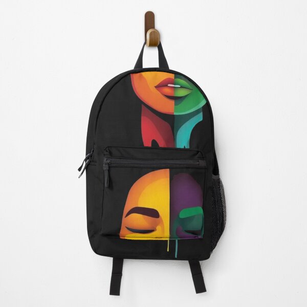 Item preview, Split Neon Pop Art Woman Face designed and sold by MargaretPolanco.