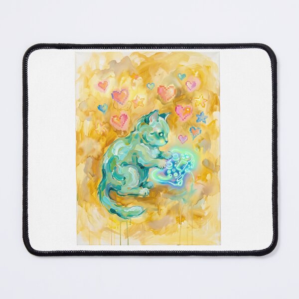 Item preview, Munchkin Cat Gamer - Abstract Gaming Art designed and sold by PictoVibe.