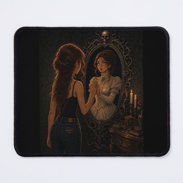 Item preview, Supernatural Huntress - Haunted Victorian Mirror designed and sold by litleelseart.