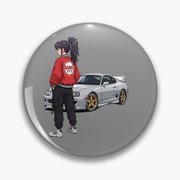 Item preview, Anime Girl JDM Car Art designed and sold by Pixel-Perfecto.