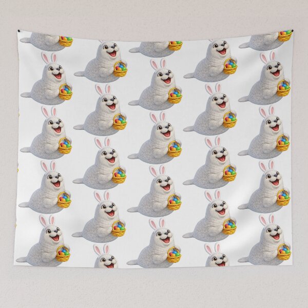 Item preview, Crabeater Seal Easter Bunny designed and sold by Sillytoe.