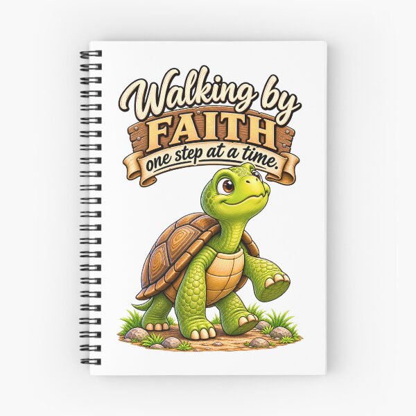 Item preview, Walking by Faith One Step at a Time Turtle designed and sold by AnimalMarvels.