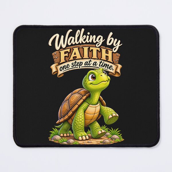 Item preview, Walking by Faith One Step at a Time Turtle designed and sold by AnimalMarvels.