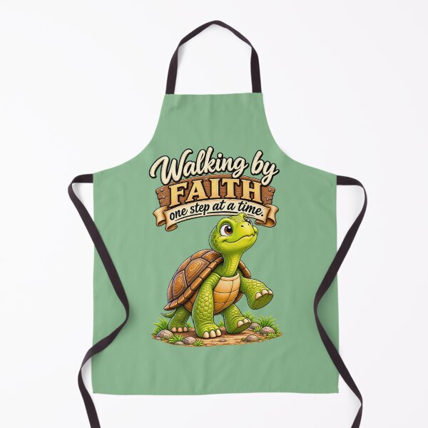 Item preview, Walking by Faith One Step at a Time Turtle designed and sold by AnimalMarvels.