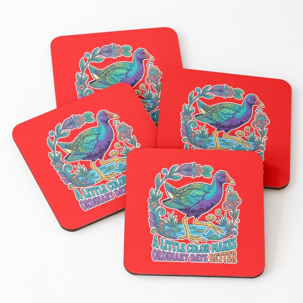 Item preview, Purple Gallinule A Little Color Makes Ordinary Days Better designed and sold by Max Store.