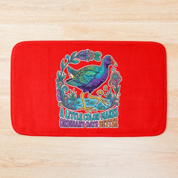 Item preview, Purple Gallinule A Little Color Makes Ordinary Days Better designed and sold by Max Store.