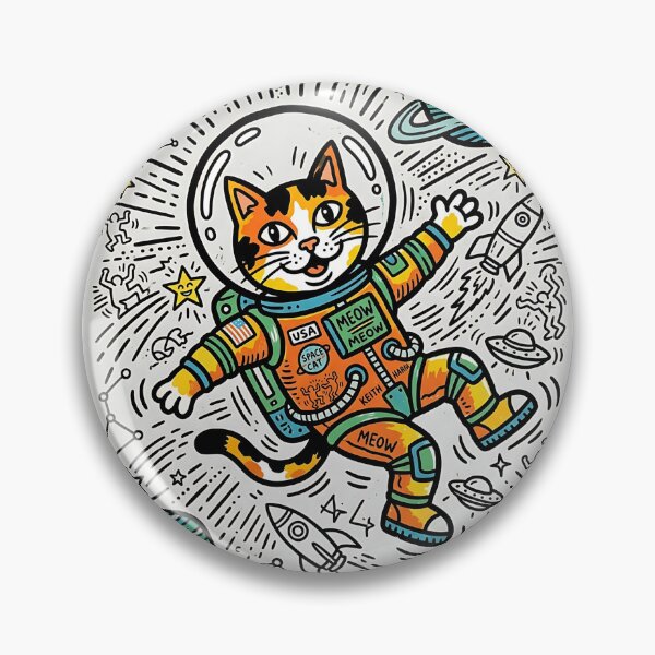 Item preview, Calico Cat Astronaut - Pop Art Space Design designed and sold by PictoVibe.