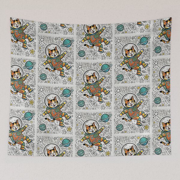 Item preview, Calico Cat Astronaut - Pop Art Space Design designed and sold by PictoVibe.