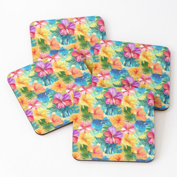 Item preview, Tropical Hawaiian Island-Style Colorful 'Aloha' Floral Pattern designed and sold by DEC02.