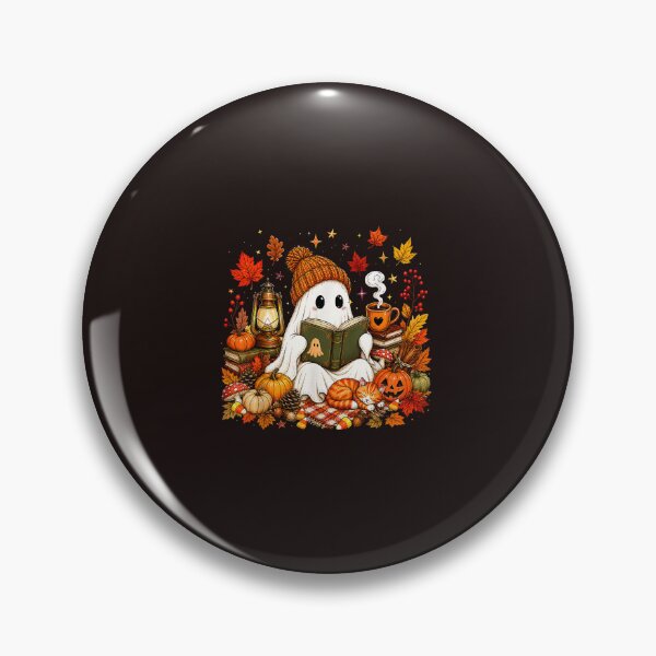 Item preview, Cute Ghost Reading Book Fall Autumn Cozy Halloween designed and sold by mari-kayden.