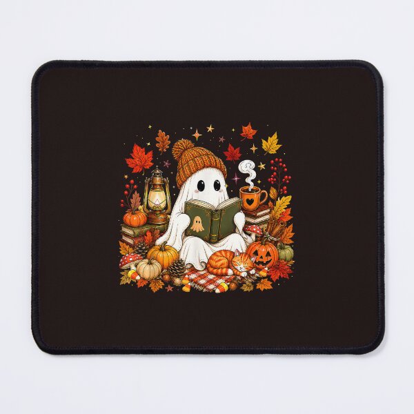 Item preview, Cute Ghost Reading Book Fall Autumn Cozy Halloween designed and sold by mari-kayden.