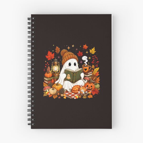 Item preview, Cute Ghost Reading Book Fall Autumn Cozy Halloween designed and sold by mari-kayden.