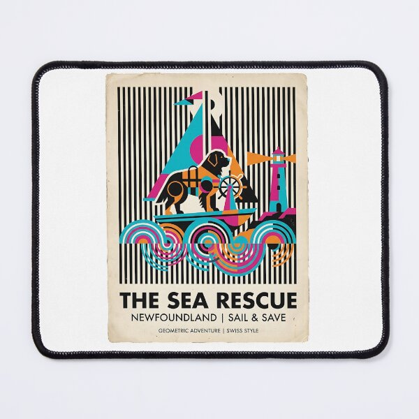Item preview, Newfoundland Sea Rescue - Retro Nautical Poster designed and sold by PictoVibe.
