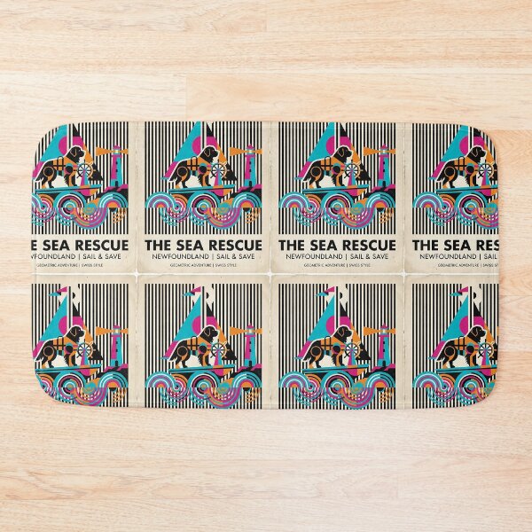 Item preview, Newfoundland Sea Rescue - Retro Nautical Poster designed and sold by PictoVibe.