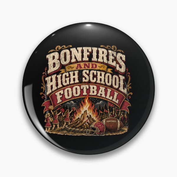 Item preview, Bonfires and High School Football Retro Fall Design designed and sold by SpEnMa-Holidays.