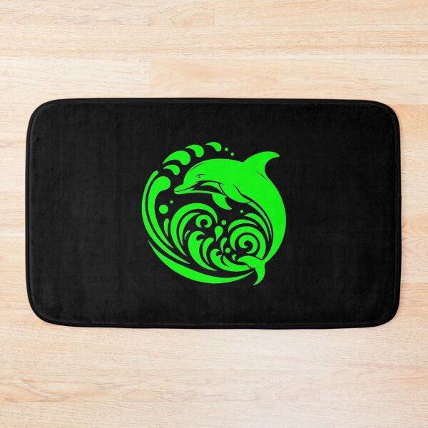 Item preview, Lime Tribal Dolphin Wave Design designed and sold by pattern-archive.