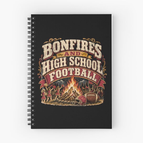 Item preview, Bonfires and High School Football Retro Fall Design designed and sold by SpEnMa-Holidays.