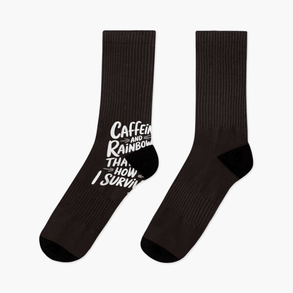 Item preview, Caffeine and Rainbows Thats How I Survive Tired Unicorn designed and sold by mari-kayden.