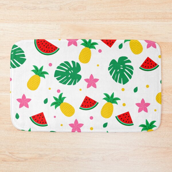 Item preview, Summer Colorful Fruit, Palm Leaves, And Flowers Pattern designed and sold by DEC02.