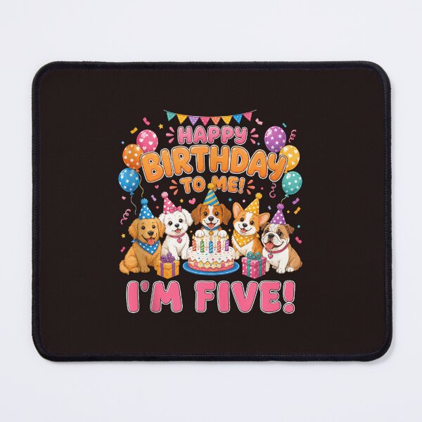Item preview, Happy Birthday To Me Im Five Cute Dog Puppy 5th Birthday designed and sold by mari-kayden.