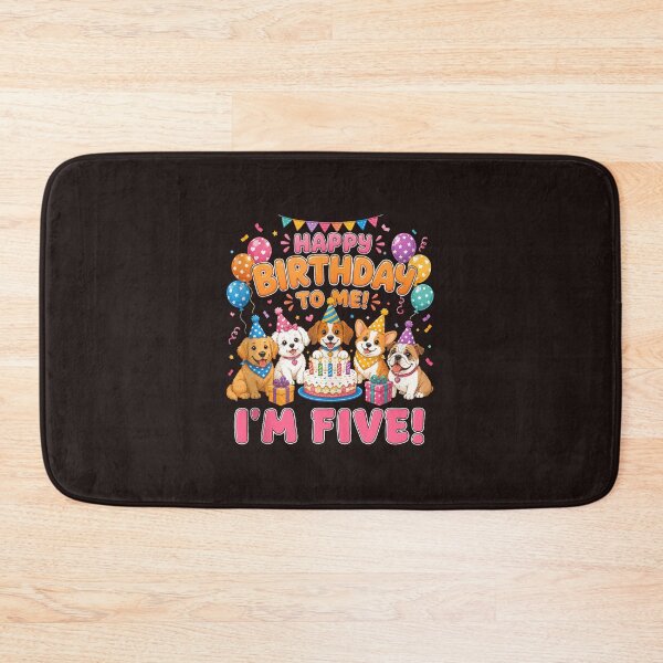 Item preview, Happy Birthday To Me Im Five Cute Dog Puppy 5th Birthday designed and sold by mari-kayden.