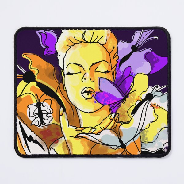 Item preview, Watercolor Butterfly Woman – Colorful watercolor illustration designed and sold by zib.art.