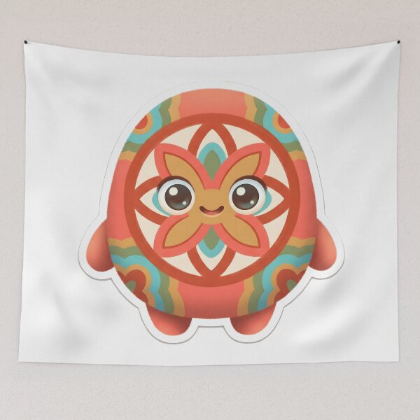 Item preview, Korean Traditional Lattice-window (moonsal) Mascot — Marker-style Digital Illustration designed and sold by radou88.