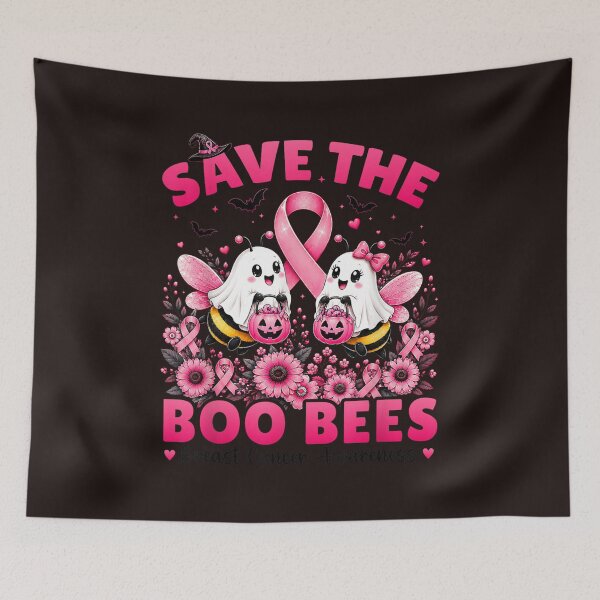 Item preview, Save The Boo Bees Breast Cancer Awareness Halloween Pink Ribbon designed and sold by mari-kayden.