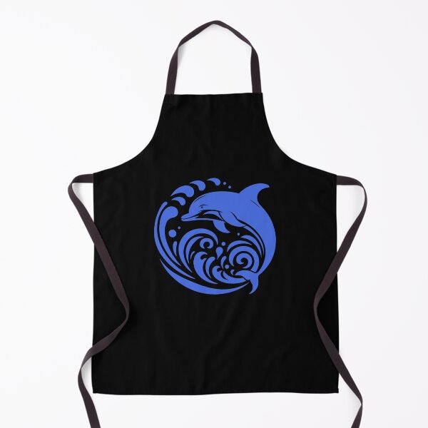Item preview, Royal Blue Tribal Dolphin Wave Design designed and sold by pattern-archive.