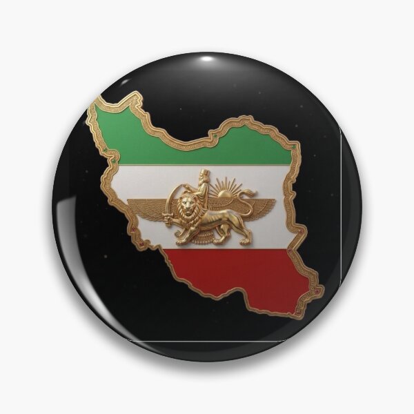 Item preview, Iran Map Heritage - Persian Lion & Sun, Faravahar Emblem designed and sold by Merida7.