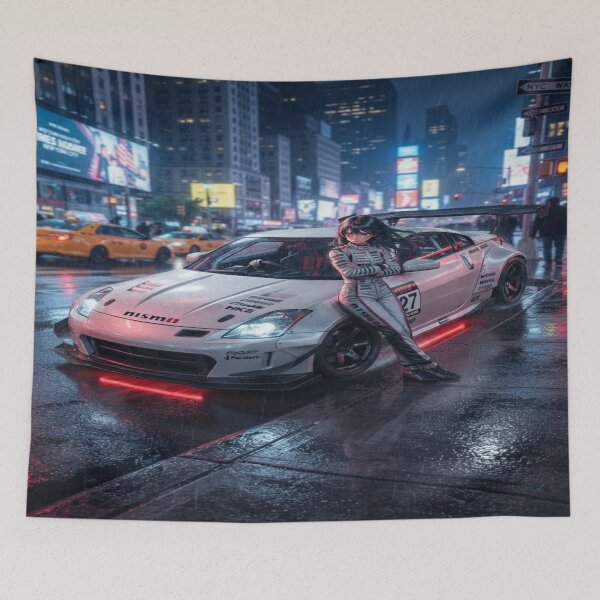 Item preview, JDM Competition - Pearl White Future Race Car Art designed and sold by JMAVILA ART.
