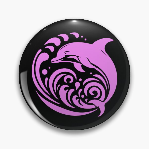 Item preview, Violet Tribal Dolphin Wave Design designed and sold by pattern-archive.