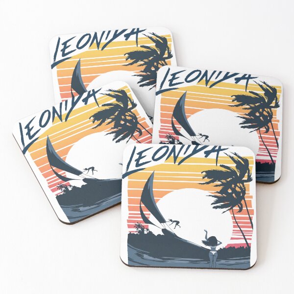 Item preview, Retro Leonida Travel Poster WindSurf designed and sold by Fictional Ink Society.