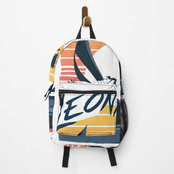Item preview, Retro Leonida Travel Poster WindSurf designed and sold by Fictional Ink Society.